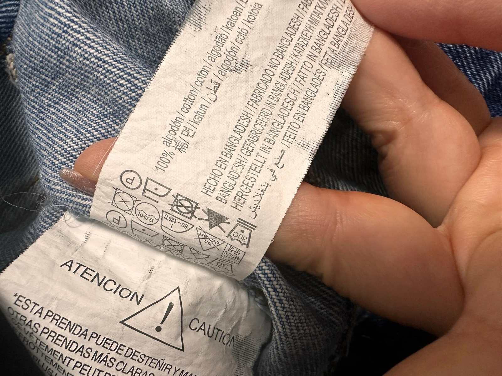 Pull&Bear Hoge-Taille Knopop Denim Mini Rok | Maat M – photo 4